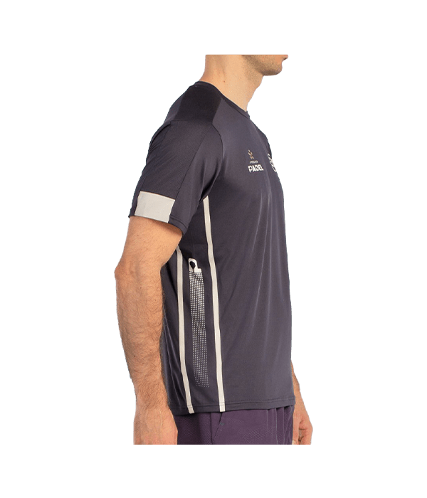 T shirt Bullpadel Borni Negro Carbón 2025 Padel Clothes Bullpadel