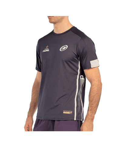 T shirt Bullpadel Borni Negro Carbón 2025 Padel Clothes Bullpadel