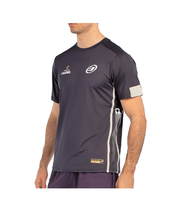 T shirt Bullpadel Borni Negro Carbón 2025 Padel Clothes Bullpadel