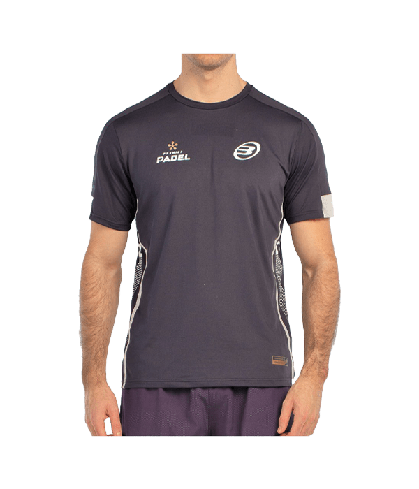T shirt Bullpadel Borni Negro Carbón 2025 Padel Clothes Bullpadel