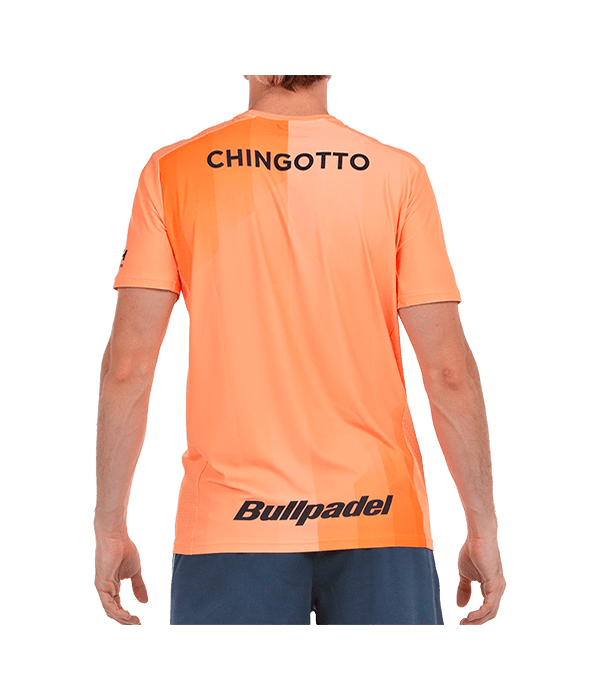 T shirt Bullpadel Chingotto 25V Papaya 2025 Padel Clothes Bullpadel