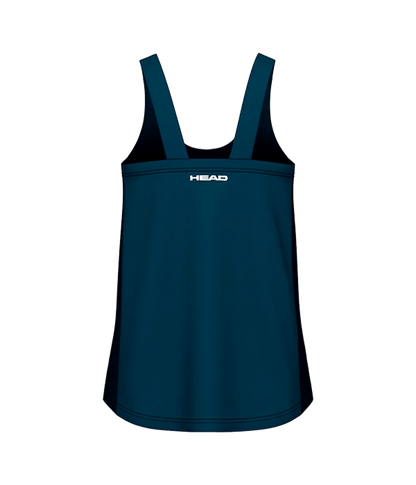Camiseta de tirantes HEAD mujer Spirit Azul Marino 2025 - STARz PADEL