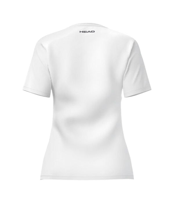 Camiseta HEAD Club 25 Tech Women Blanco 2025 - STARz PADEL