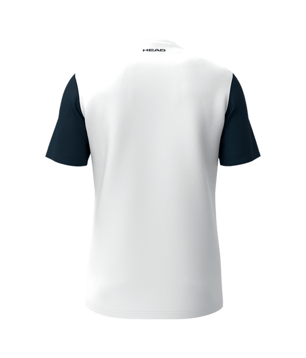 T shirt HEAD Club White/Blue Marino 2025 Padel Clothes Head