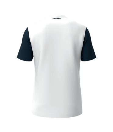 T shirt HEAD Club White/Blue Marino 2025 Padel Clothes Head