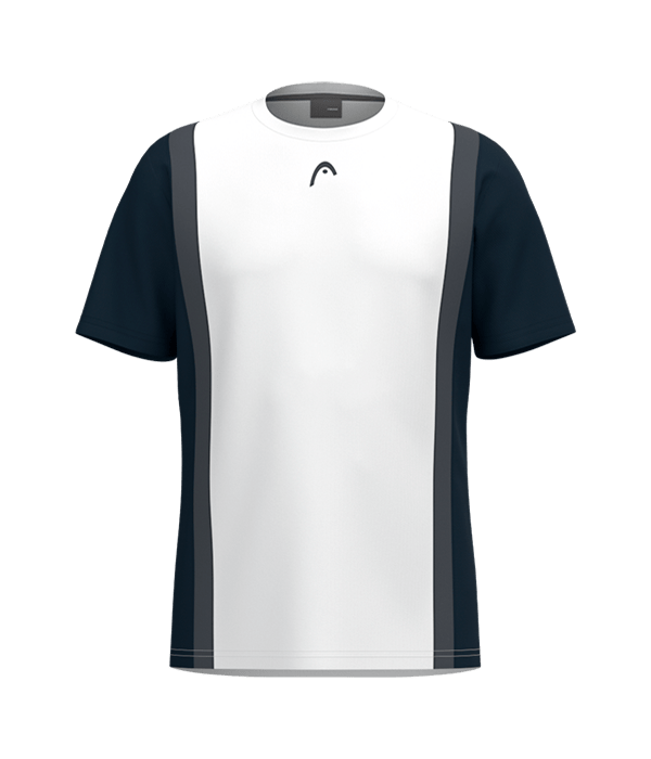 T shirt HEAD Club White/Blue Marino 2025 Padel Clothes Head