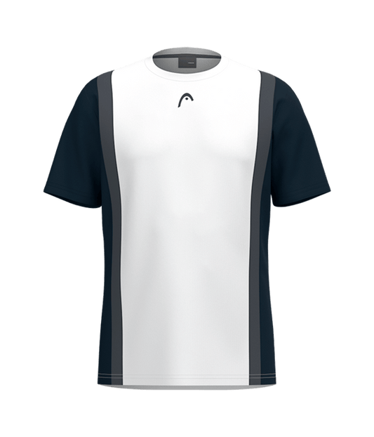 T shirt HEAD Club White/Blue Marino 2025 Padel Clothes Head