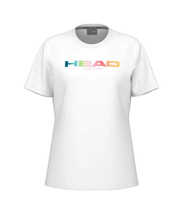 T shirt Head Rainbow Women White 2025 Padel Clothes Head