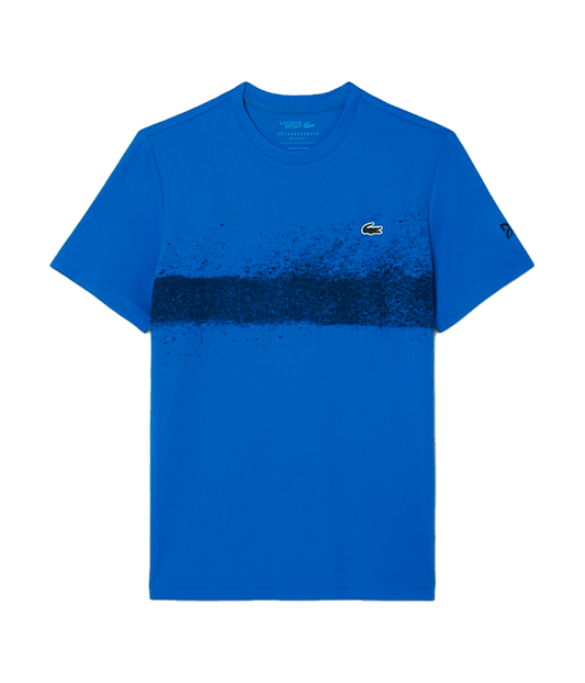 T shirt Lacoste Novak Djokovic Tee Blue/Black 2025 Padel Clothes Lacoste