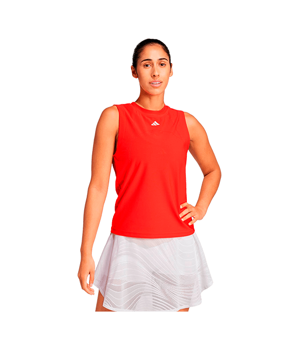 Camiseta sin mangas Adidas Match Pro Mujer Rojo 2025 - STARz PADEL