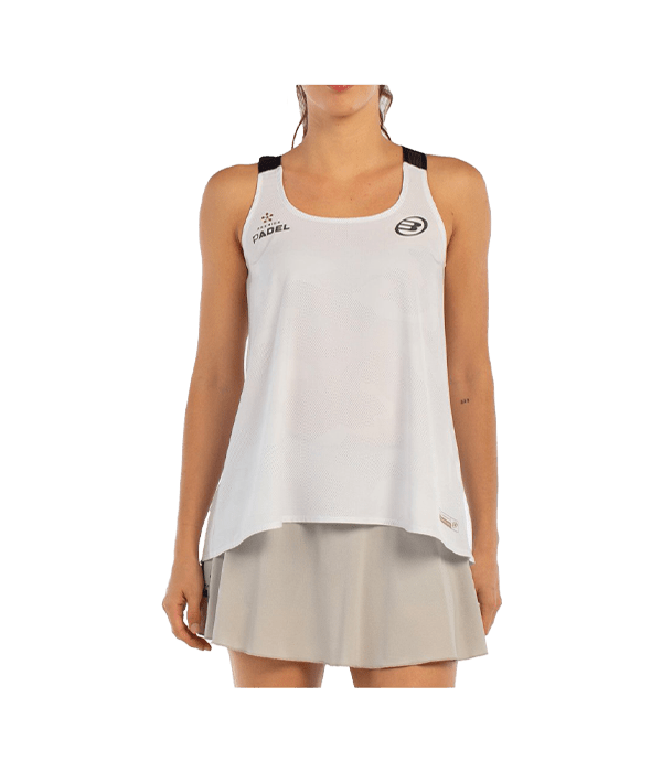 Camiseta Tirantes Bullpadel Agore Women Blanco 2025 - STARz PADEL