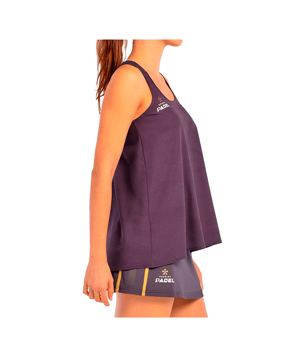 Camiseta Tirantes Bullpadel Agore Women Negro Carbón 2025 - STARz PADEL