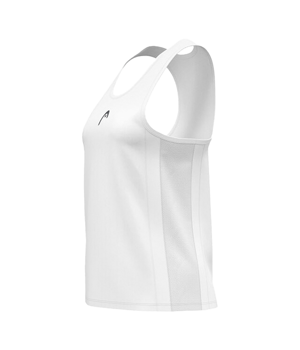 Camiseta Tirantes Head Club 25 Tech Women Blanco 2025 - STARz PADEL