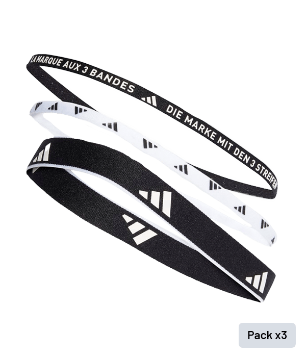 Adidas Black/White (x3) Bands Wristband Adidas