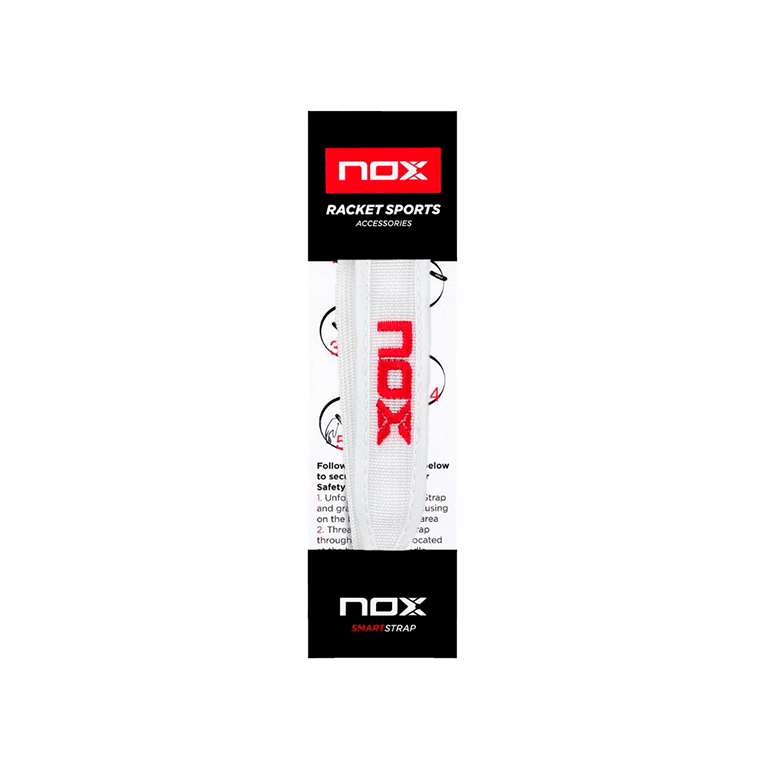 Racket Strap NOX Luxury White/Red Racket Strap Nox