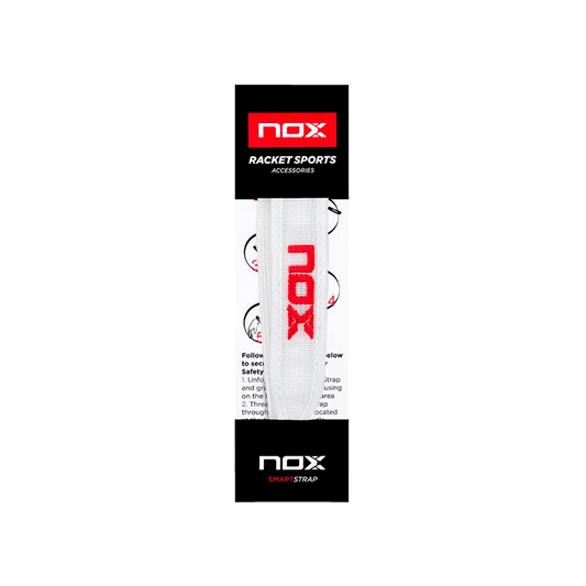 Racket Strap NOX Luxury White/Red Racket Strap Nox