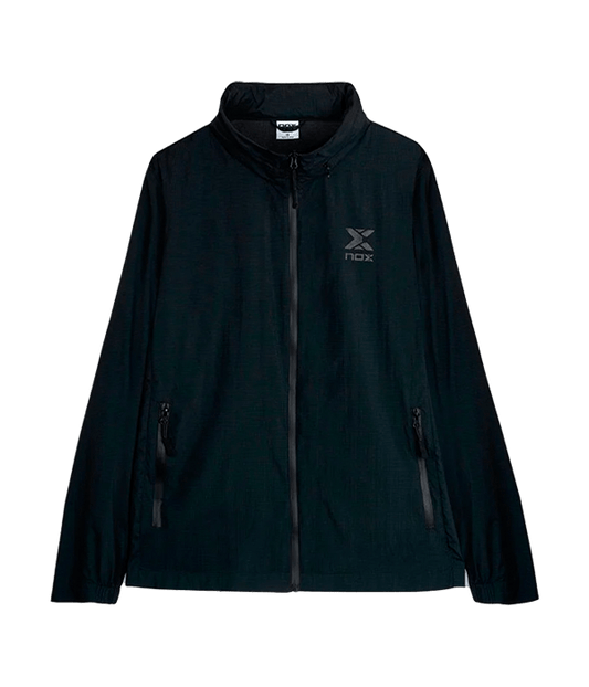 Cortavientos NOX Team Women Black 2025 Padel Clothes Nox