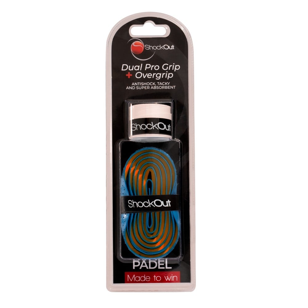 Dual Grip y Overgrip SHOCKOUT Blue Accessories ShockOut