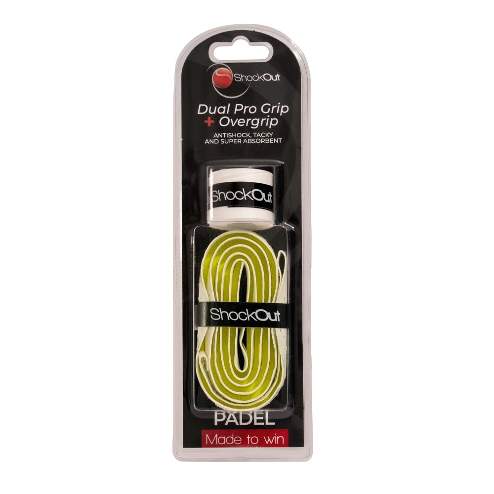 Dual Grip y Overgrip SHOCKOUT White Accessories ShockOut
