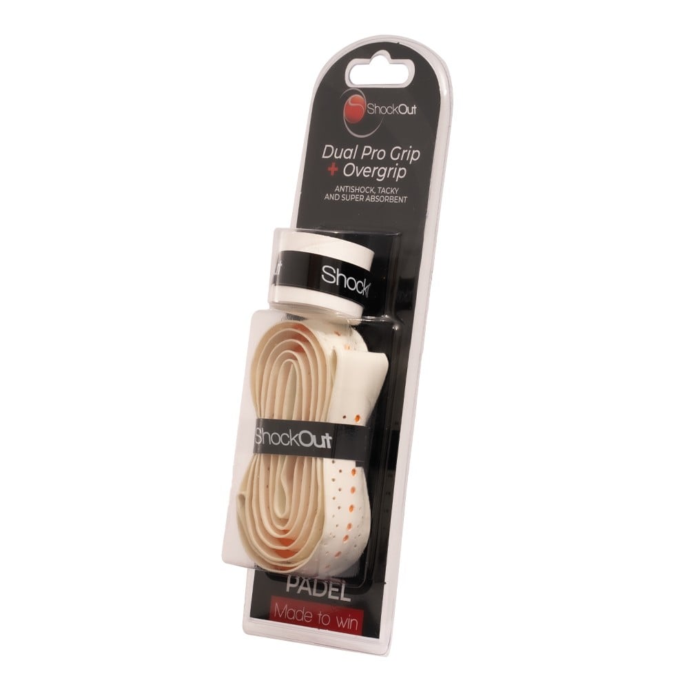 Dual Grip y Overgrip SHOCKOUT White Accessories ShockOut Única Naranja
