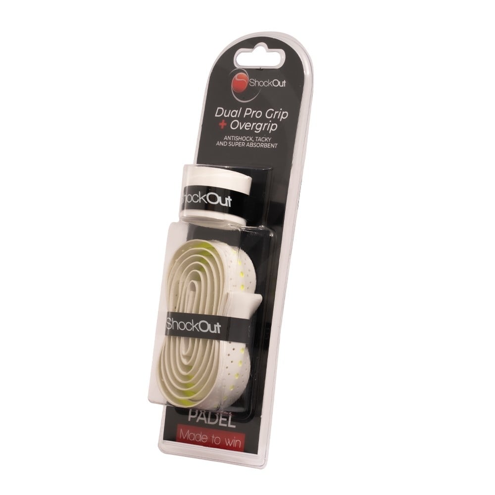 Dual Grip y Overgrip SHOCKOUT White Accessories ShockOut Única Amarillo