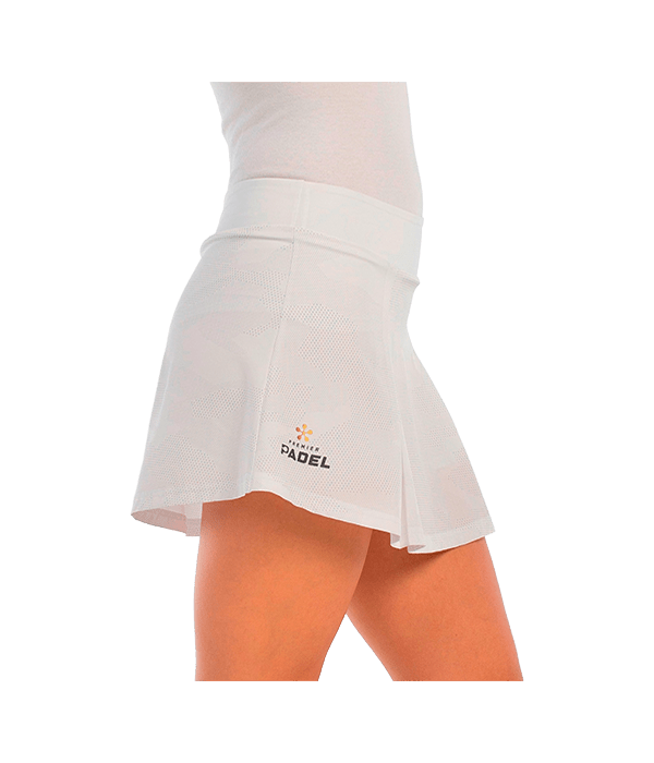 Falda Bullpadel Adoso Blanco 2025 Premier Padel - STARz PADEL