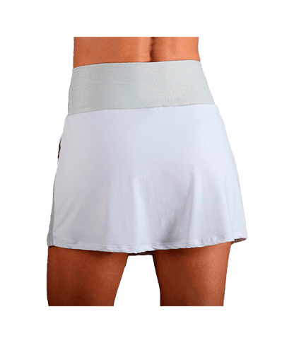 Falda Endless Zephyr Blanco/Plata 2025 - STARz PADEL
