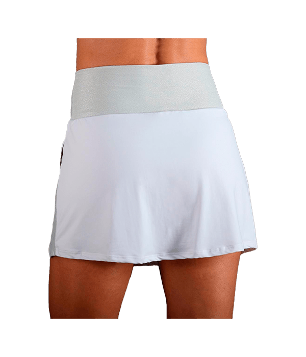 Falda Endless Zephyr Blanco/Plata 2025 - STARz PADEL
