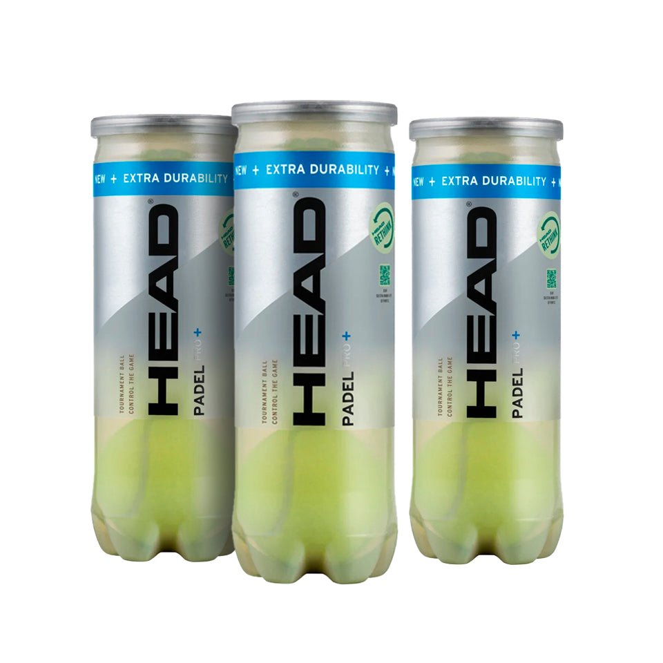 HEAD PADEL PRO + Padel Balls Pack of 3 Balls Head