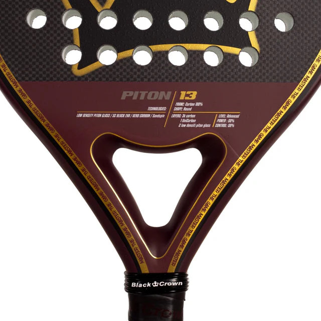 Black Crown Piton 13 2025 Padel Racket Padel Racket Black Crown