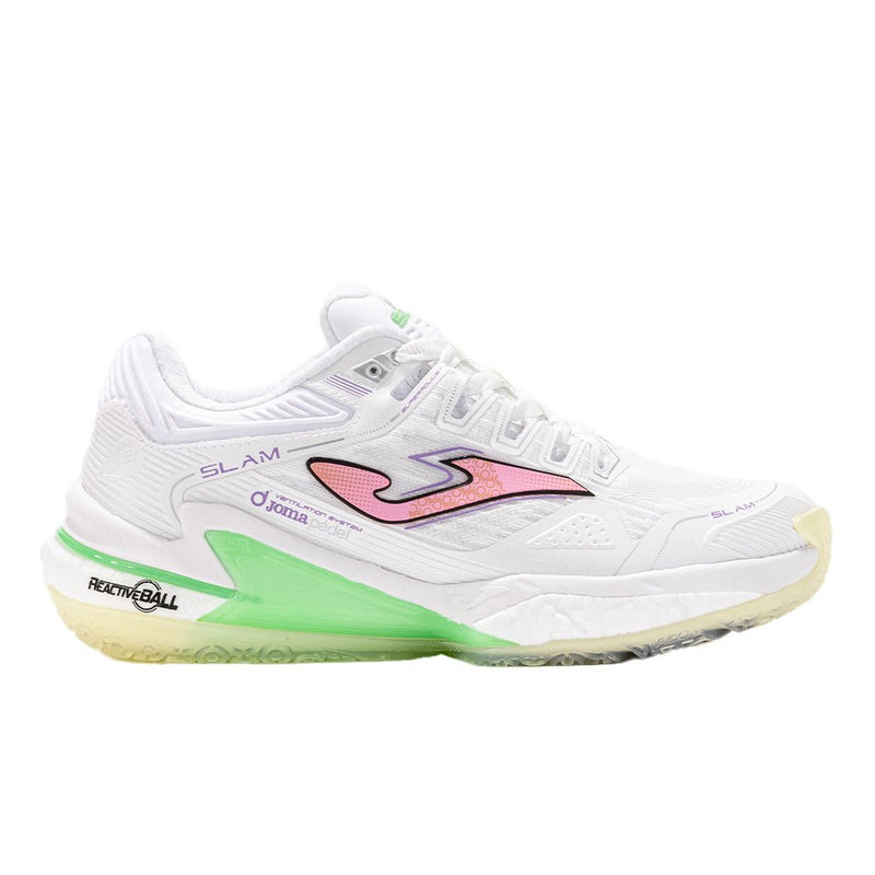 Load image into Gallery viewer, JOMA SLAM Lady 2502 White 2025 Padel Shoes
