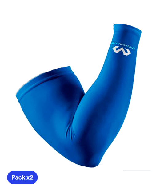 McDavid Blue Compression Sleeves (x2) Court & Training Mc David