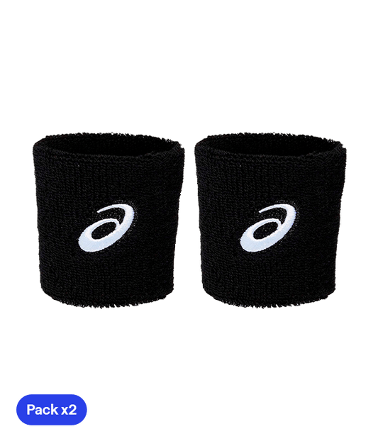 Asics Black (x2) Wristband Wristband Asics Padel