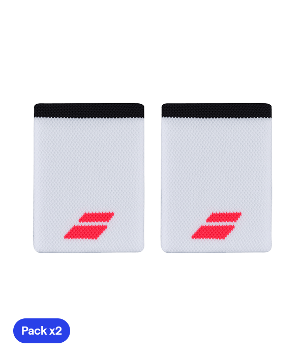 Babolat Jumbo Blancas Logo Red (Pack x2) Wristband Wristband Babolat