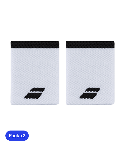 Babolat Jumbo White/Black 2024 (Pack x2) Wristband Wristband Babolat
