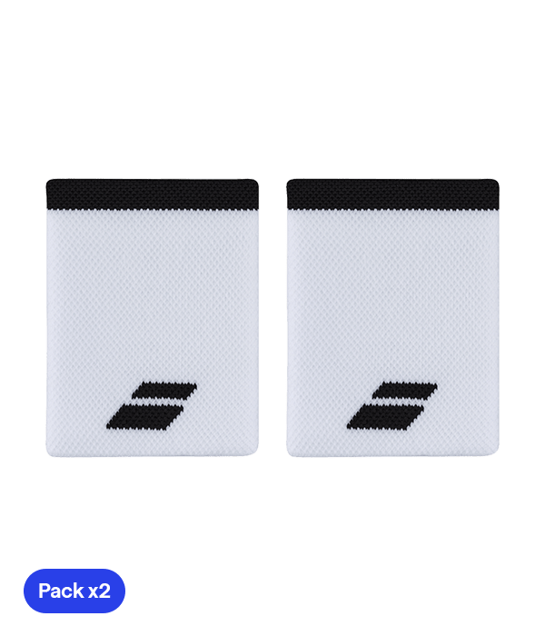 Babolat Jumbo White/Black 2024 (Pack x2) Wristband Wristband Babolat