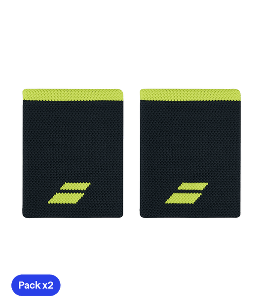 Babolat Jumbo Gris/Yellow 2024 (Pack x2) Wristband Wristband Babolat