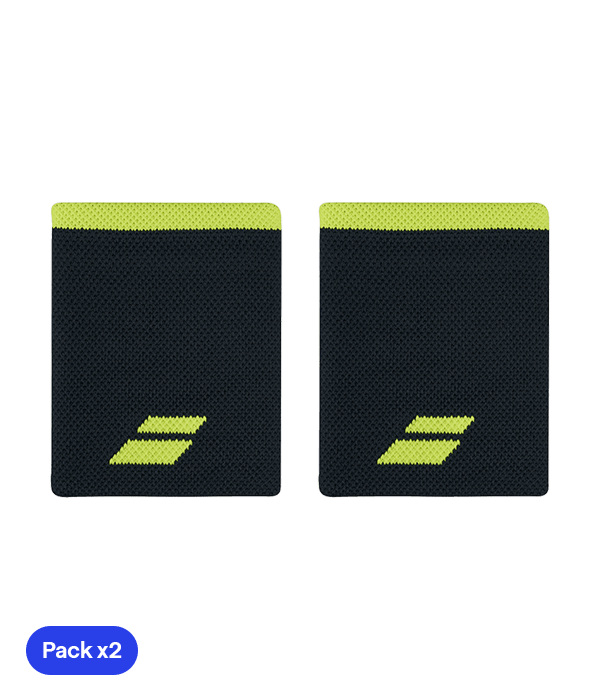 Babolat Jumbo Gris/Yellow 2024 (Pack x2) Wristband Wristband Babolat