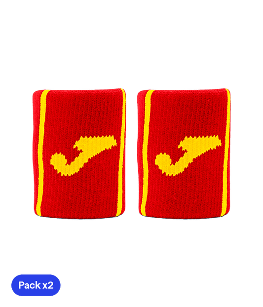 Joma Game Cortas Red/Yellow Pack x2 Wristband Wristband Joma