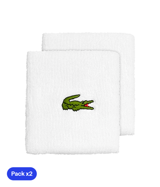 Largas Lacoste Sport White (Pack x2) Wristband Wristband Lacoste