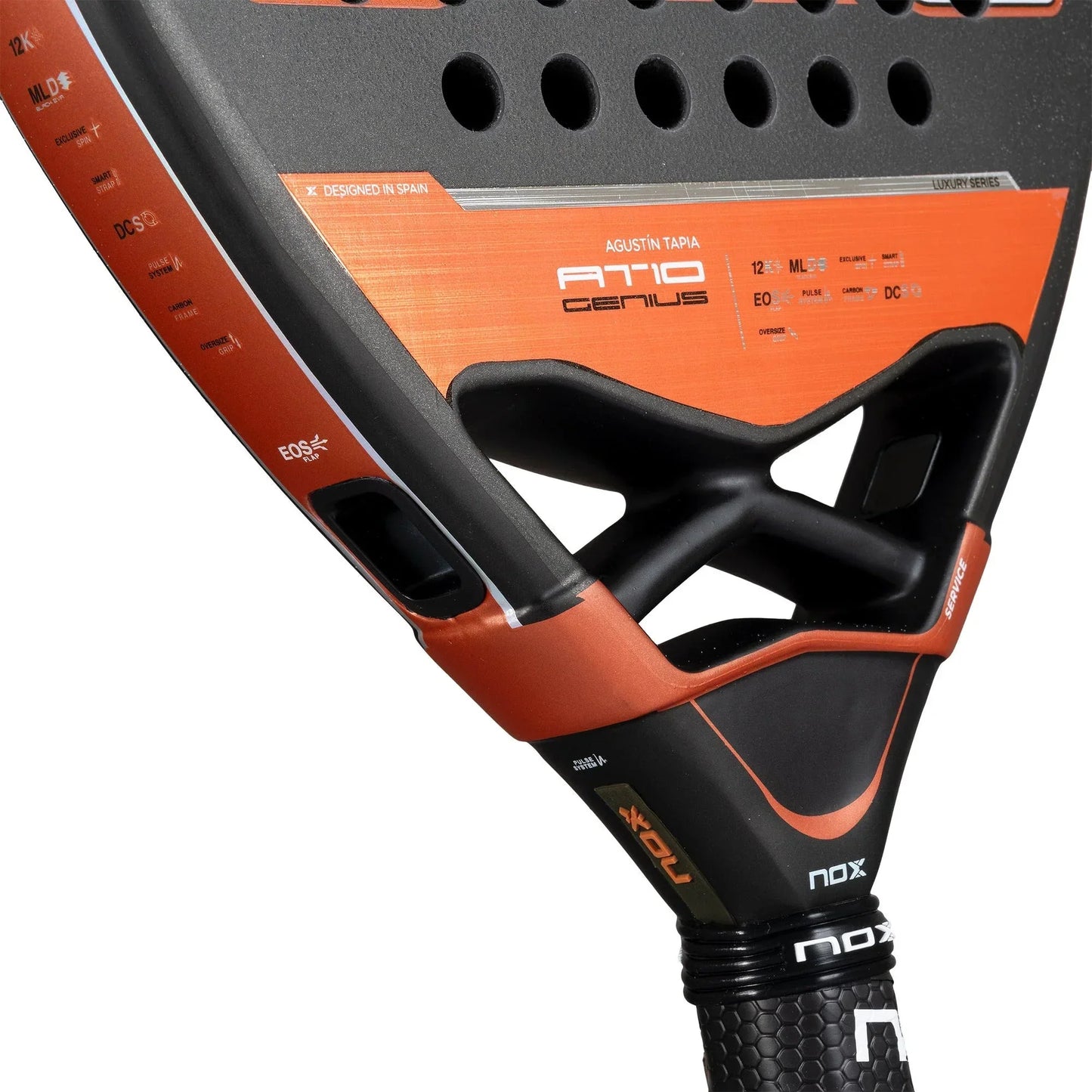 NOX AT10 GENIUS Attack 12K 2025 by AGUSTIN TAPIA Padel Racket Nox