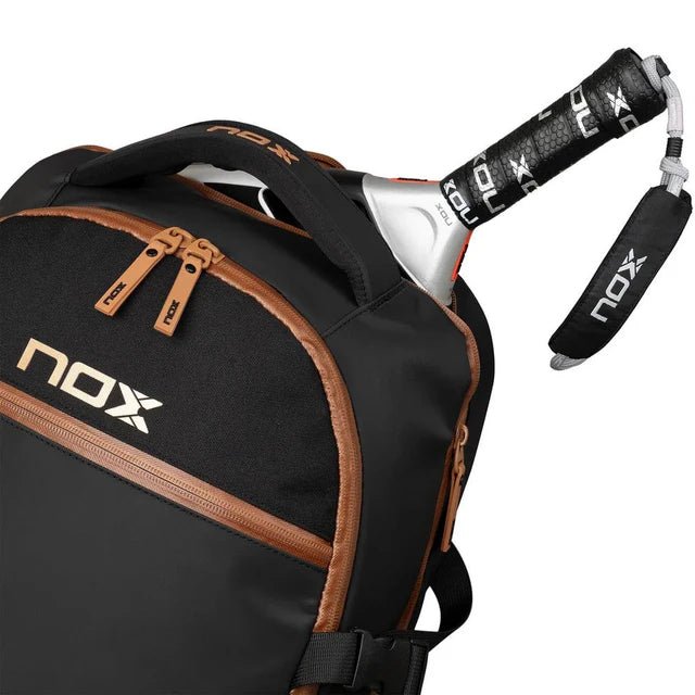 Load image into Gallery viewer, NOX LUXURY Open Series Black/Brown 2024 Padel Bag
