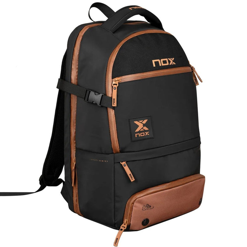 Load image into Gallery viewer, NOX LUXURY Open Series Black/Brown 2024 Padel Bag
