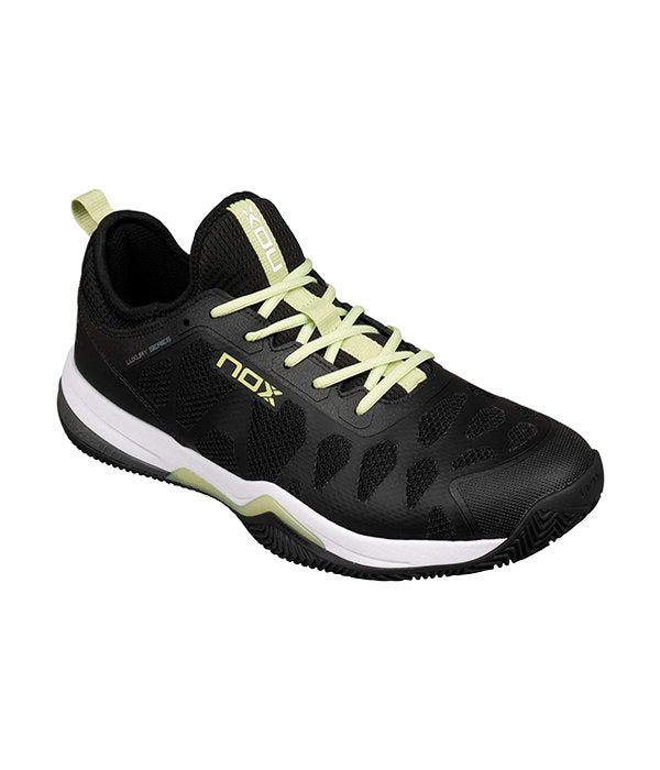 Load image into Gallery viewer, Nox NERBO Black/Soft Lime 2024 Padel Shoes
