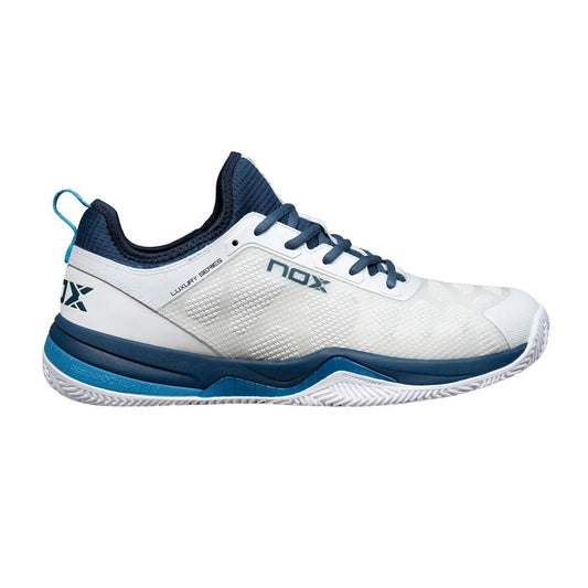 NOX NERBO White/Blue 2024 Padel Shoes Padel Shoes Nox 39 Blanco