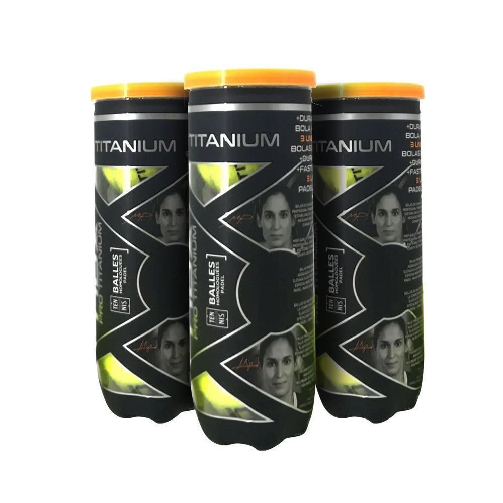 NOX PRO TITANIUM Padel Balls Pack of 3 Balls Nox