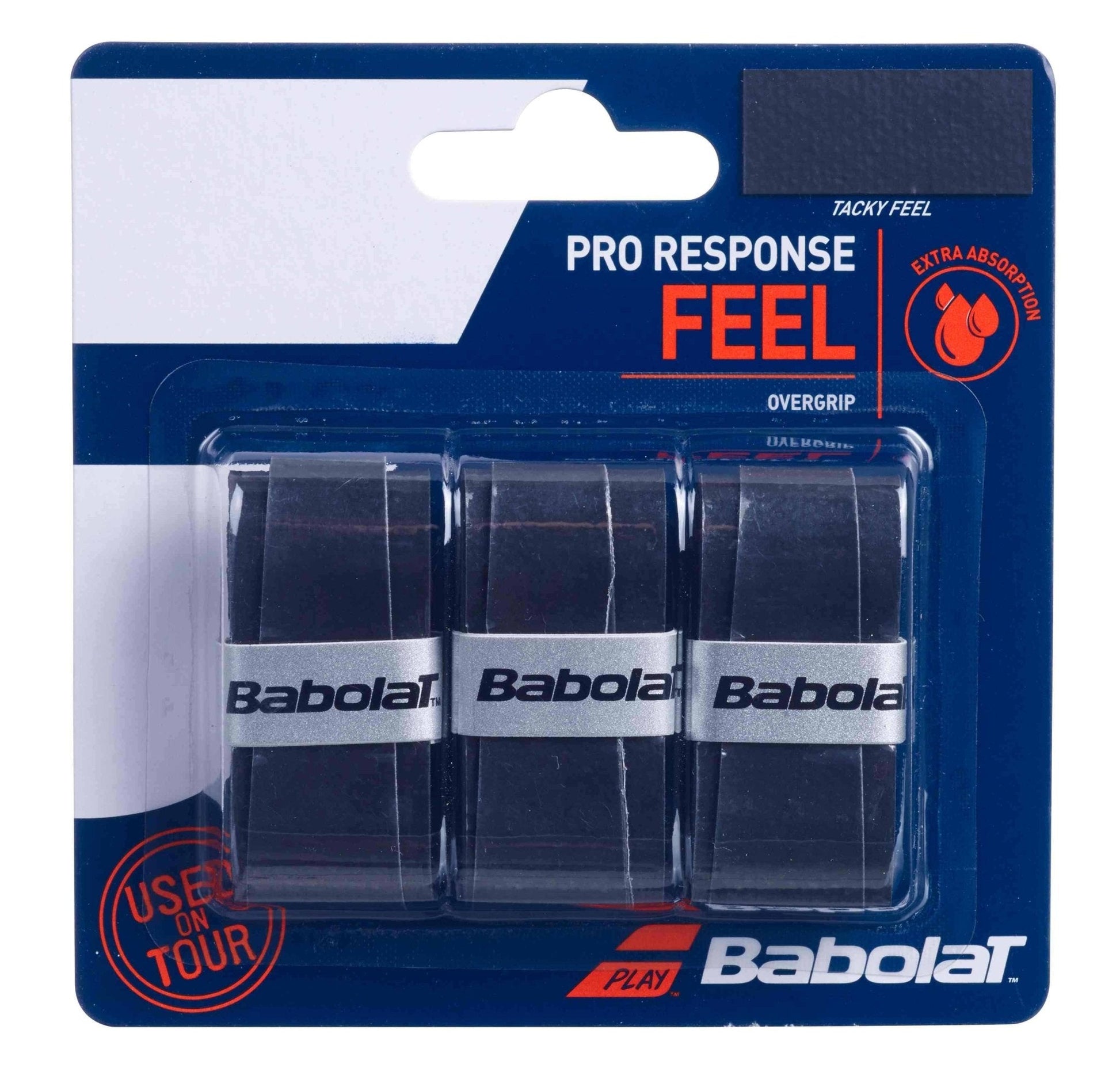 Overgrip BABOLAT PRO RESPONSE 3X Accessories Babolat Única Negro