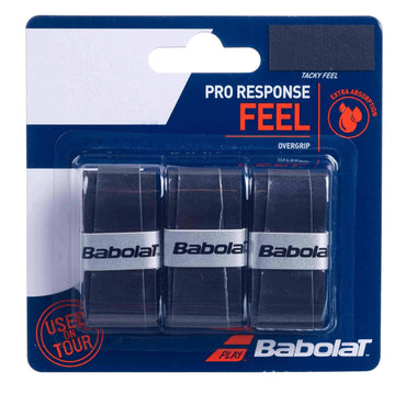 Overgrip BABOLAT PRO RESPONSE 3X Accessories Babolat Única Negro
