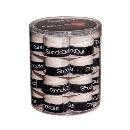 Overgrips SHOCKOUT Perforated White 24 Uds Accessories ShockOut
