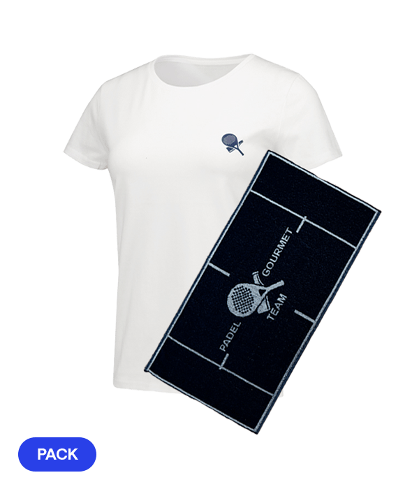 Pack Padel Team Gourmet: Camiseta Gourmet Women + Toalla - STARz PADEL